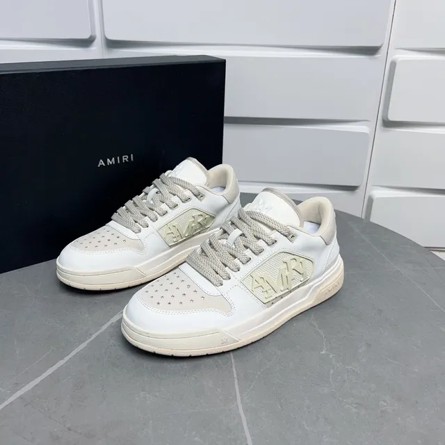 Amiri MA Court Sneakers Lifestyle Blanc Beige 2