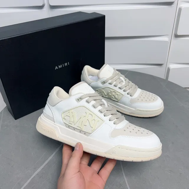Amiri MA Court Sneakers Lifestyle Blanc Beige 3
