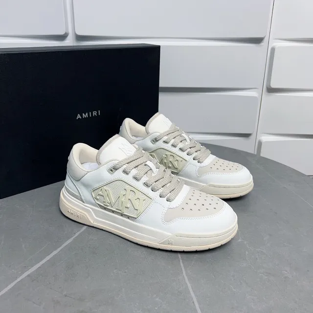 Amiri MA Court Sneakers Lifestyle Blanc Beige 4
