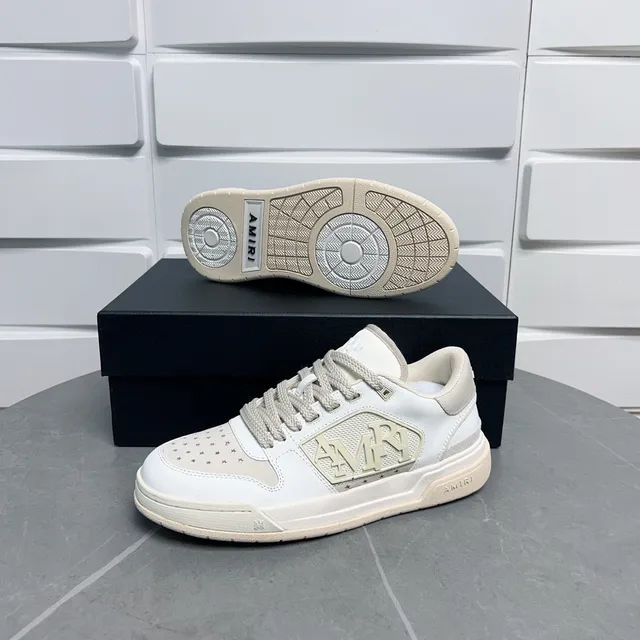 Amiri MA Court Sneakers Lifestyle Blanc Beige 5