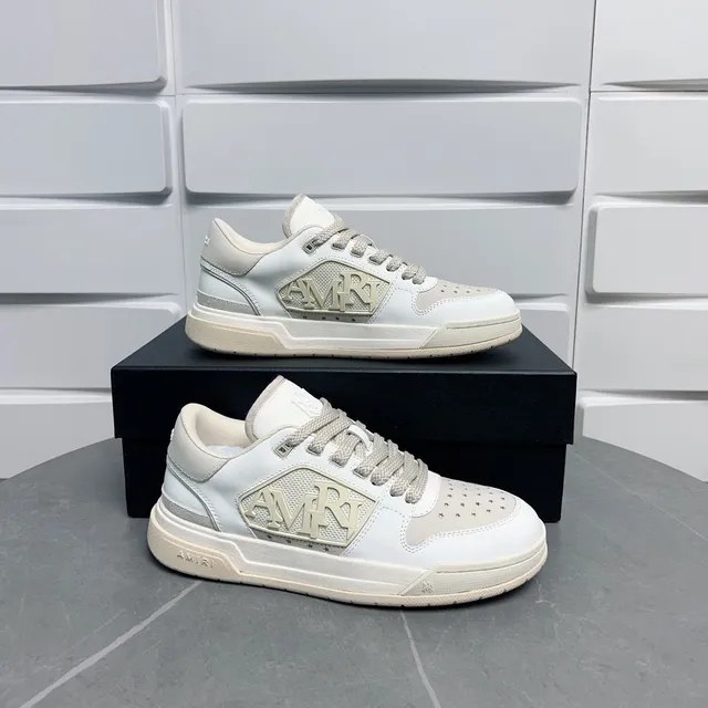 Amiri MA Court Sneakers Lifestyle Blanc Beige 8