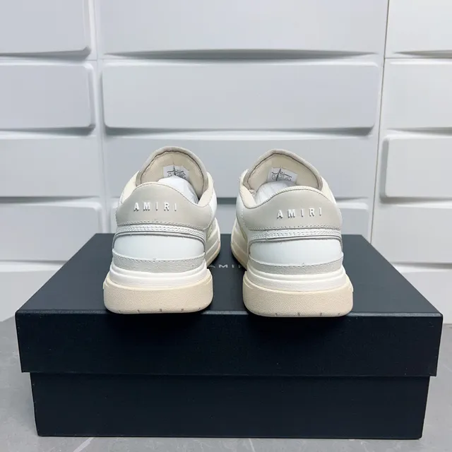 Amiri MA Court Sneakers Lifestyle Blanc Beige 9