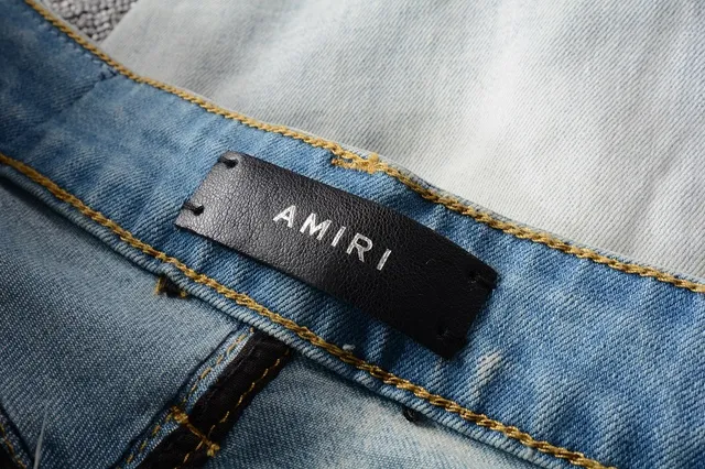Amiri Patchwork Distressed Light-Wash Slim-Fit Jeans 10