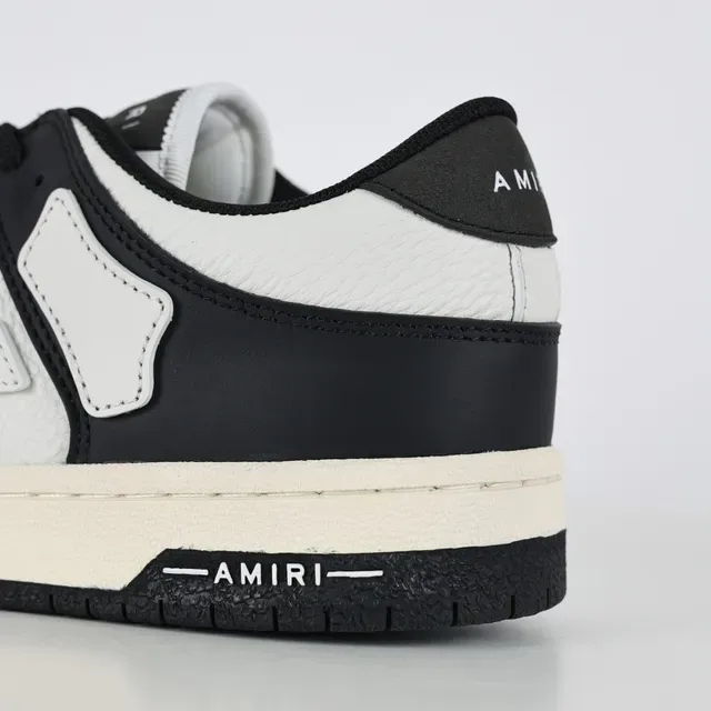 Amiri Skel Top Low Black and White Lifestyle Sneakers 4