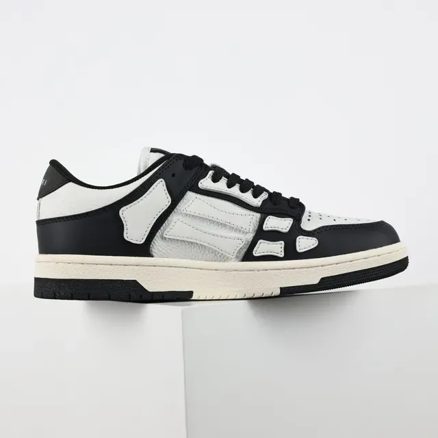 Amiri Skel Top Low Black and White Lifestyle Sneakers 7