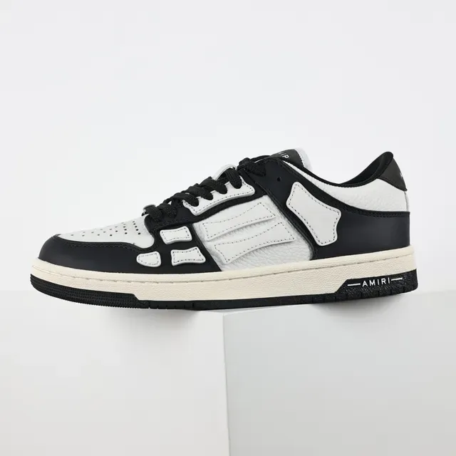 Amiri Skel Top Low Black and White Lifestyle Sneakers 9