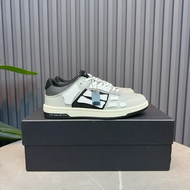 Amiri Skel Top Low Gris Noir Blanc Sneakers Lifestyle 2
