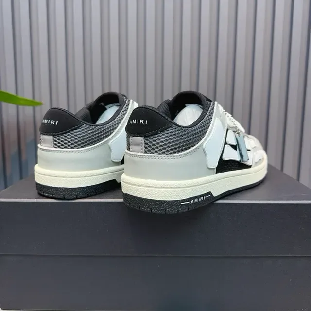 Amiri Skel Top Low Gris Noir Blanc Sneakers Lifestyle 5