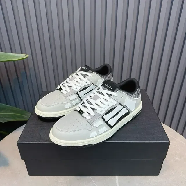 Amiri Skel Top Low Gris Noir Blanc Sneakers Lifestyle 6