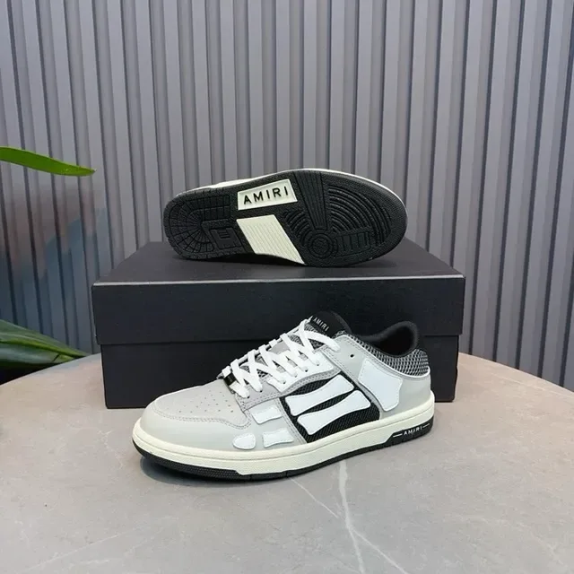 Amiri Skel Top Low Gris Noir Blanc Sneakers Lifestyle 9