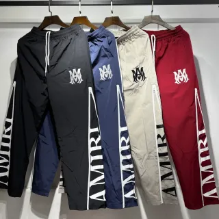 Amiri Track Pant Black White Side-Zip Pants
