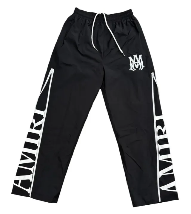 Amiri Track Pant Black White Side-Zip Pants 4