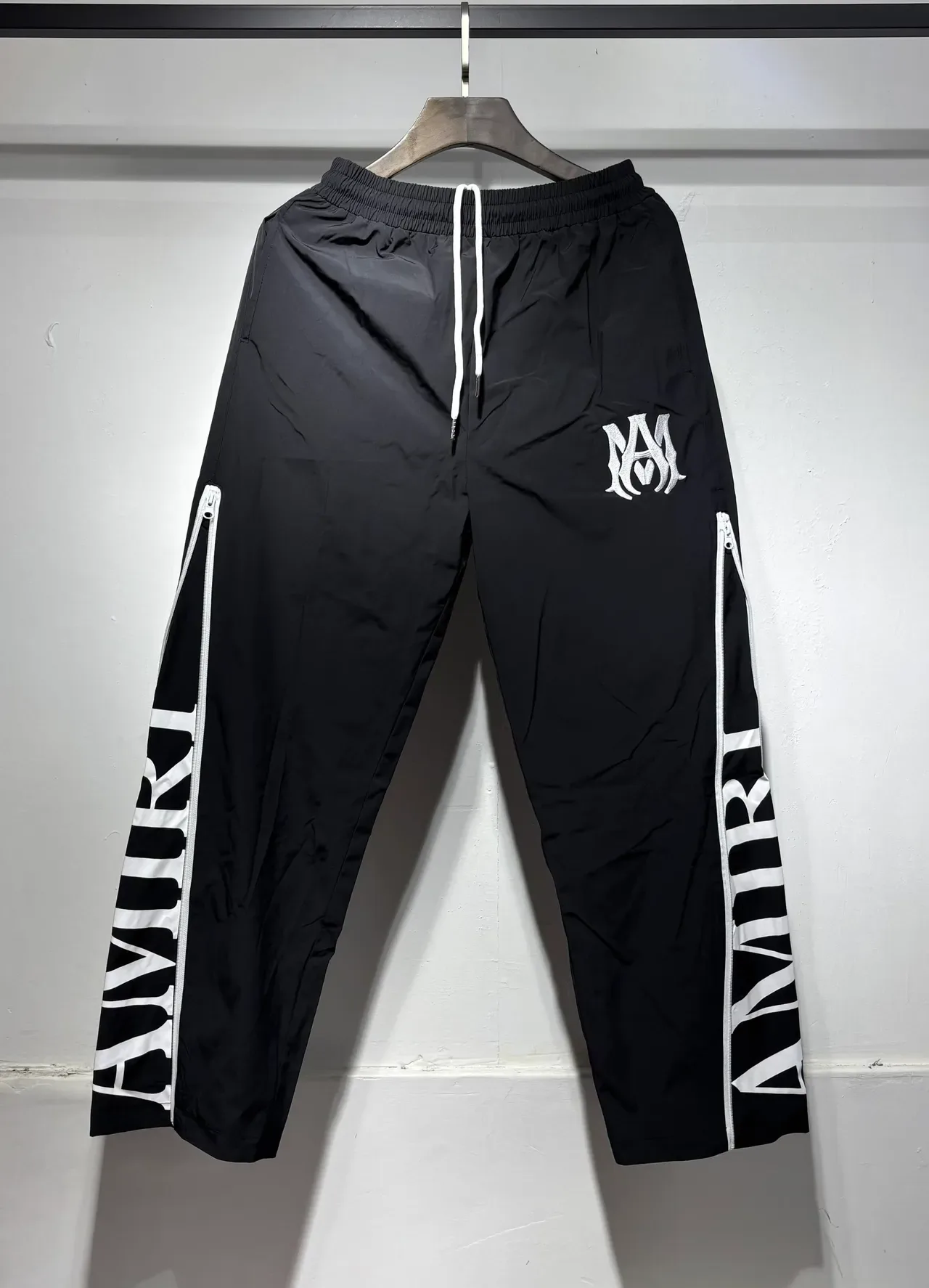 Amiri Track Pant Black White Side-Zip Pants 6
