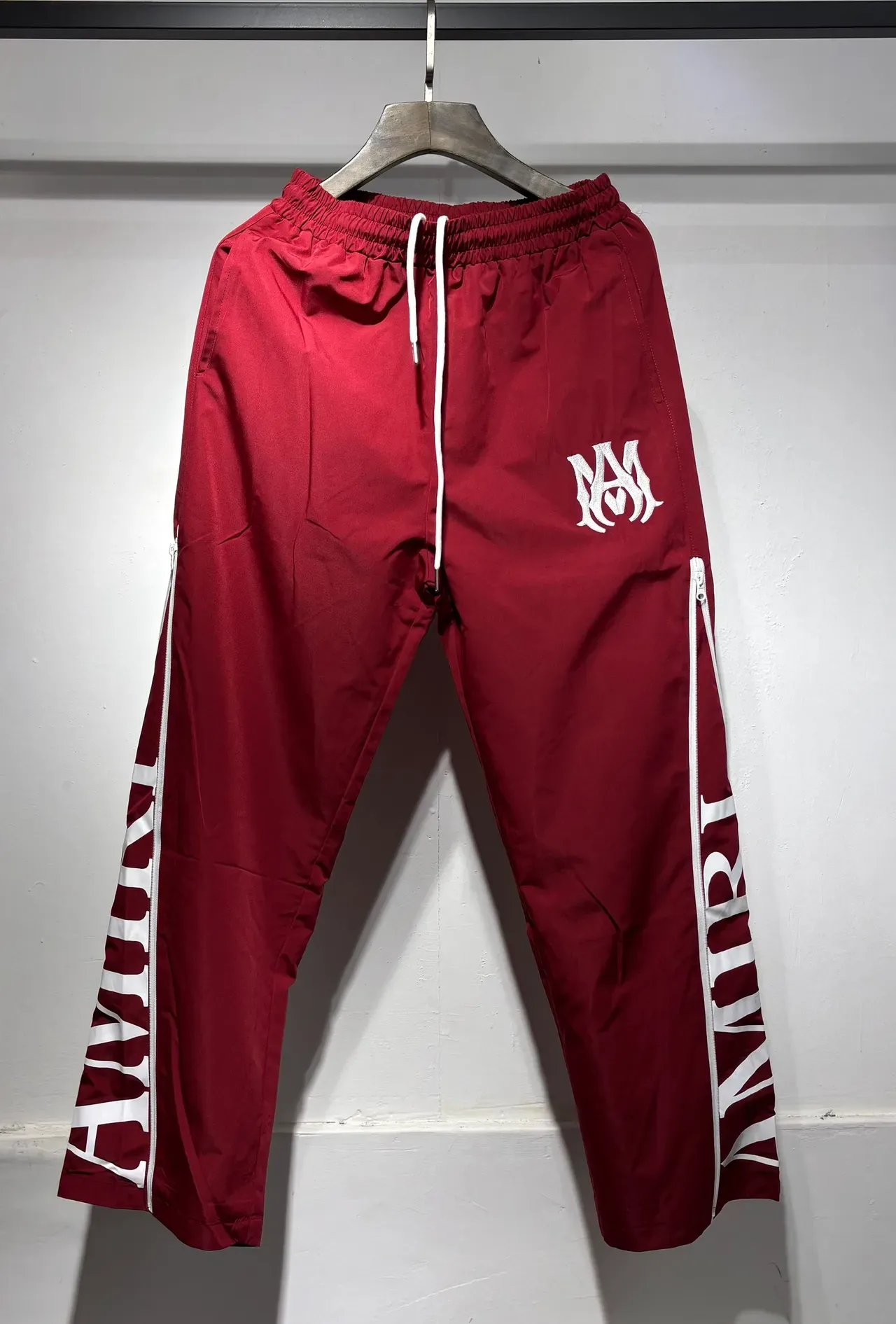 Amiri Track Pant Black White Side-Zip Pants 9