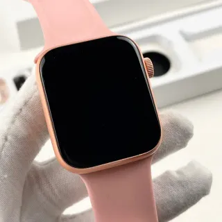 Apple SE Pink Rectangular Face Aluminum Case Sports Watch