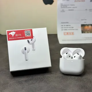 Apple White Black Stem-Style Compact TWS Earbuds