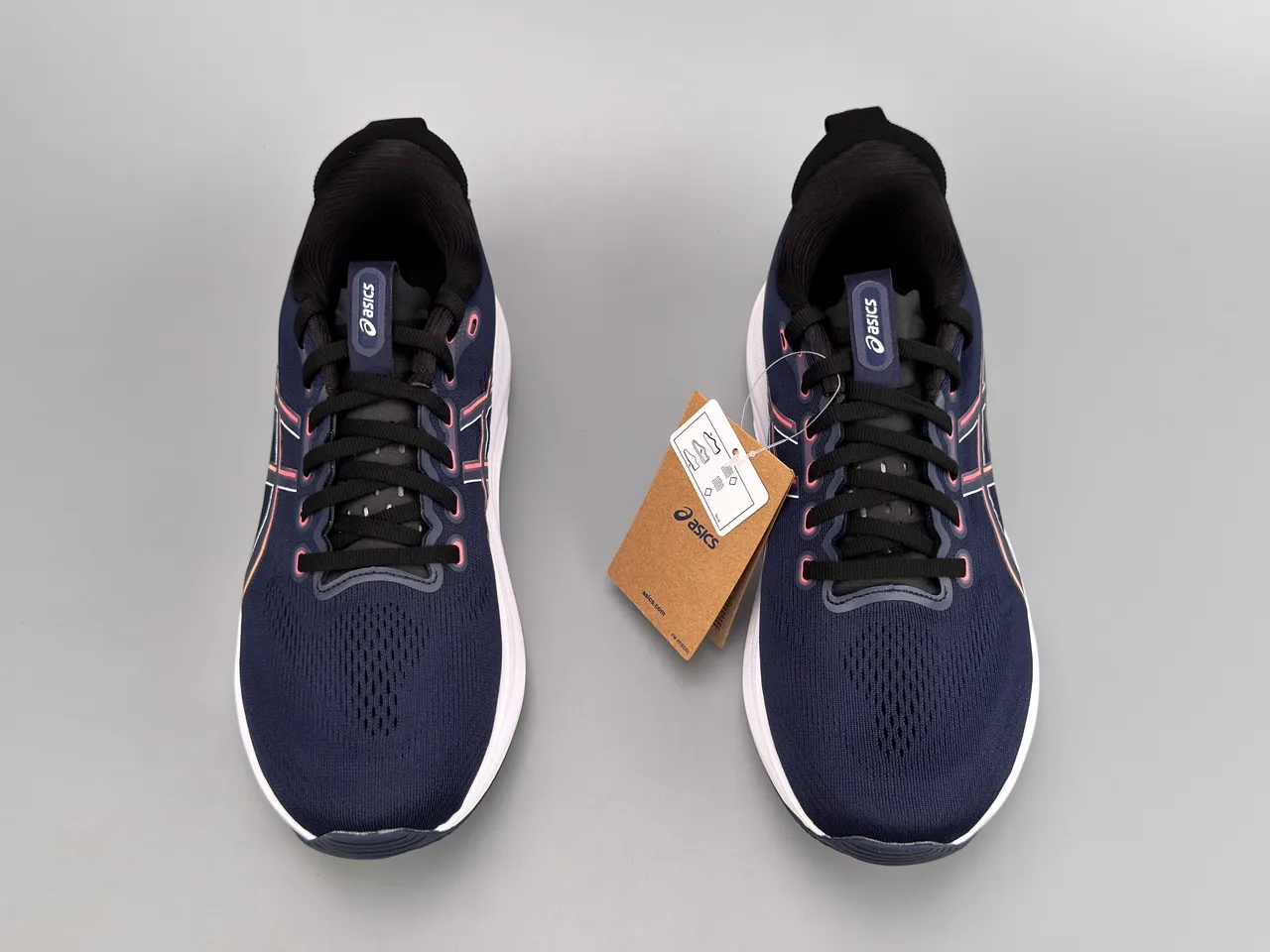 ASICS Gel-Kayano 32 marine rose upper en knit ingénieré rayures tigre multicolores chaussures de running 8