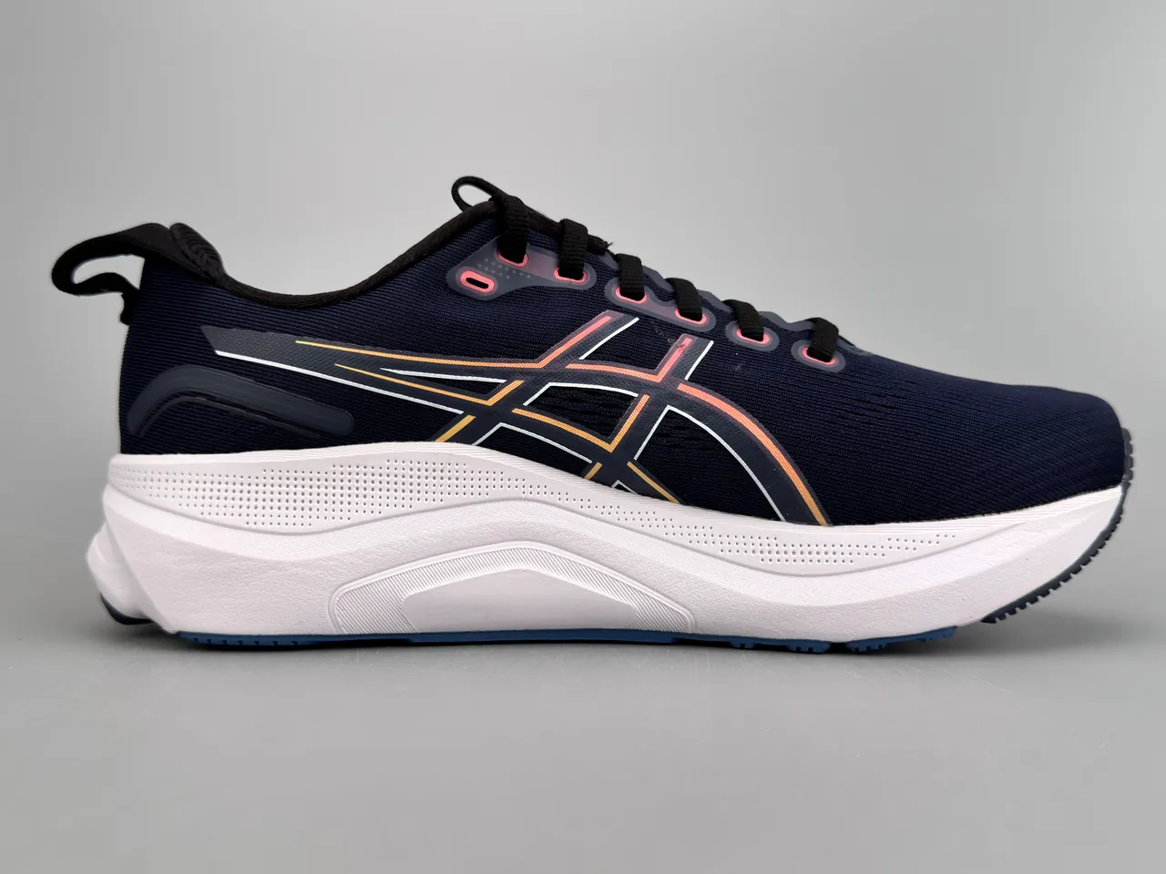 ASICS Gel-Kayano 32 marine rose upper en knit ingénieré rayures tigre multicolores chaussures de running 9