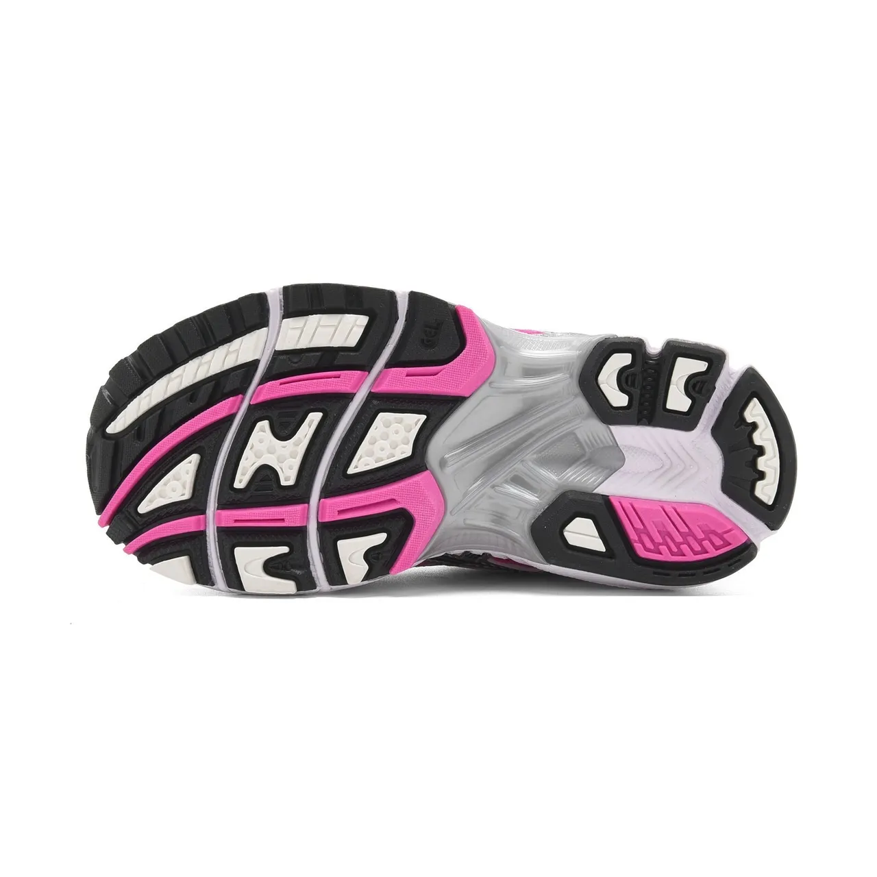 ASICS Gel-Kayano Noir Argent Haut Mesh-Synthétique Structuré Cage de Stabilité Médiale Chaussures de Course 16