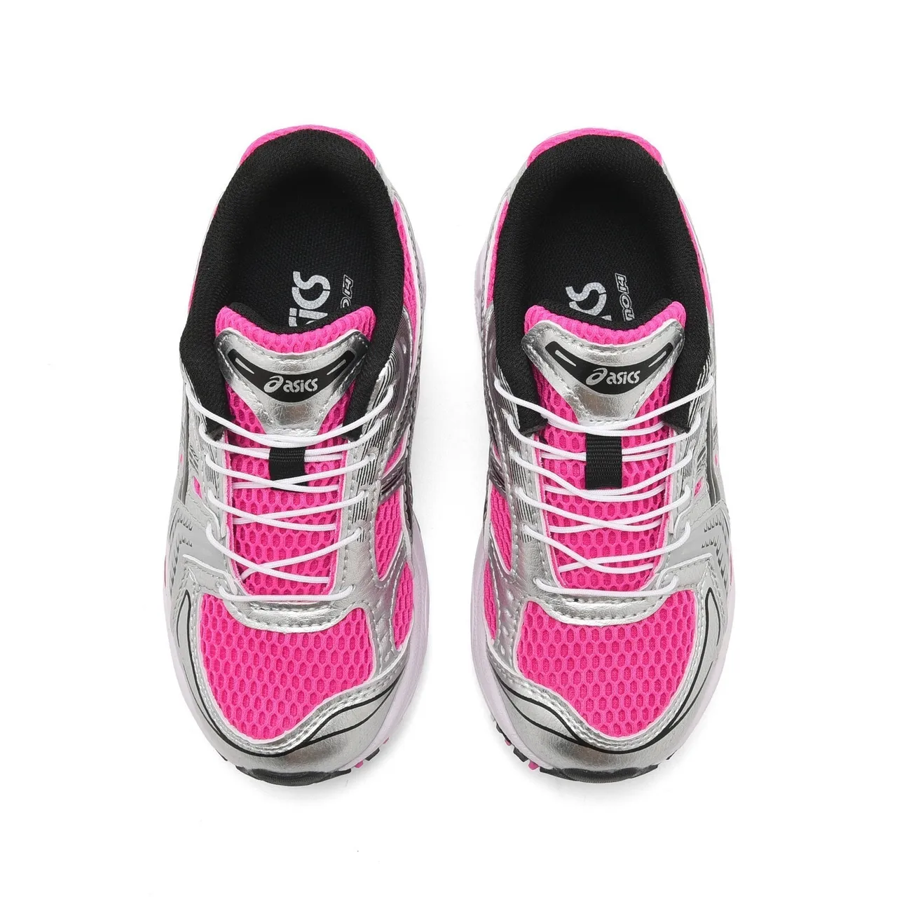 ASICS Gel-Kayano Noir Argent Haut Mesh-Synthétique Structuré Cage de Stabilité Médiale Chaussures de Course 19