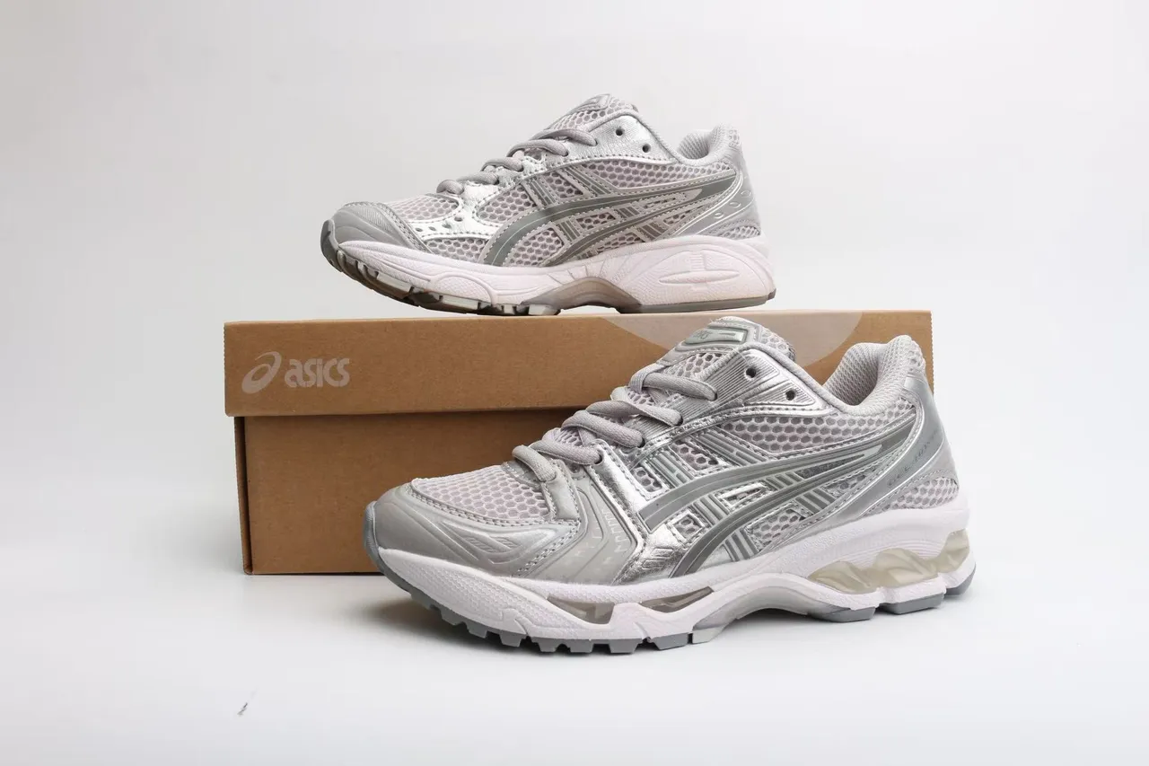 ASICS Gel-Kayano Metallic Silver Running Shoes 3