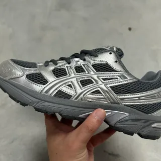 ASICS Gel-Kayano Silver and Black Running Shoes