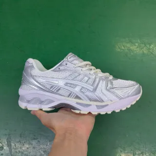 ASICS Gel-Kayano Silver Metallic Running Shoes
