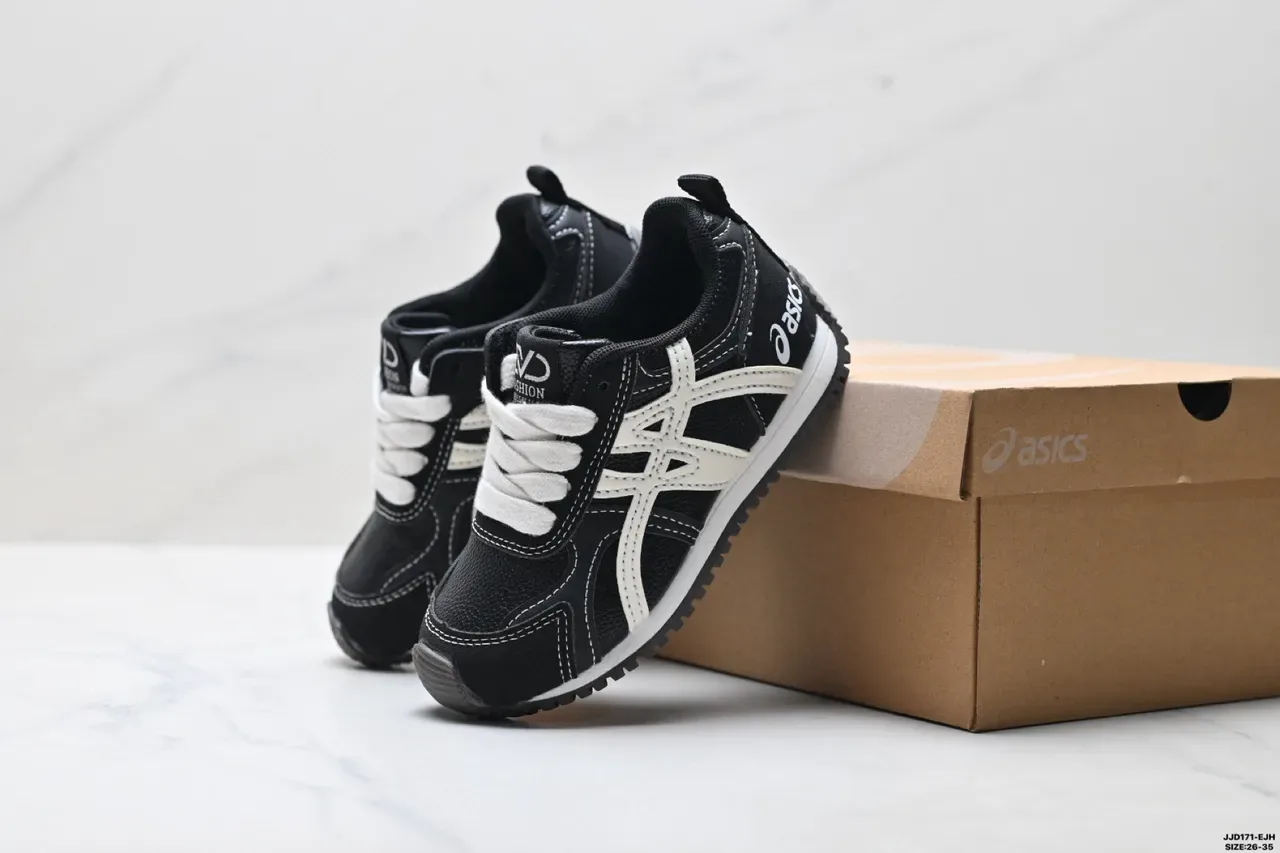 ASICS Chaussures lifestyle rouges et blanches rétro runner silhouette cousues superpositions synthétiques 19