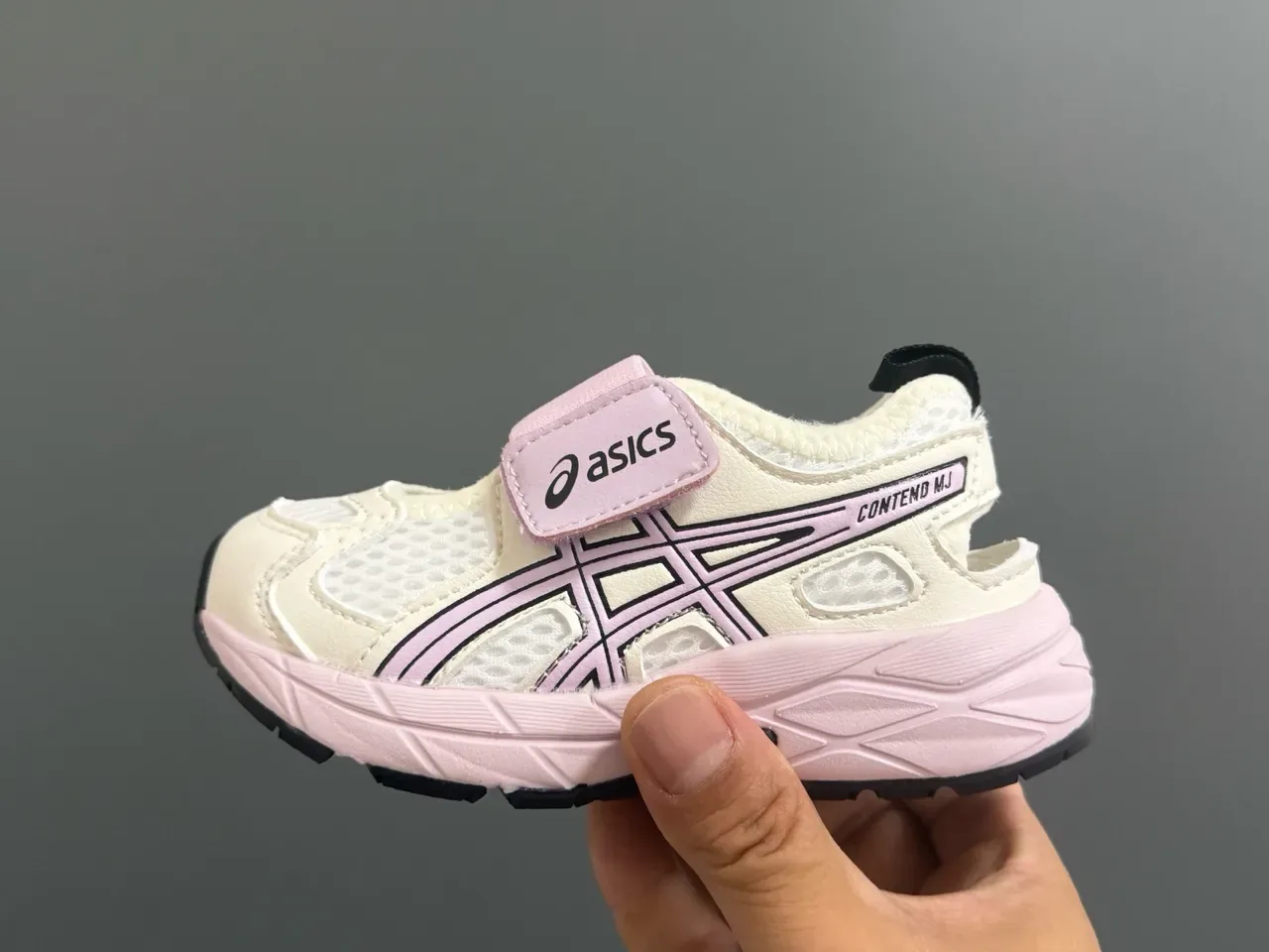ASICS Silver Blue Mesh Upper Dual Velcro Strap Closure Lifestyle Sneakers 13