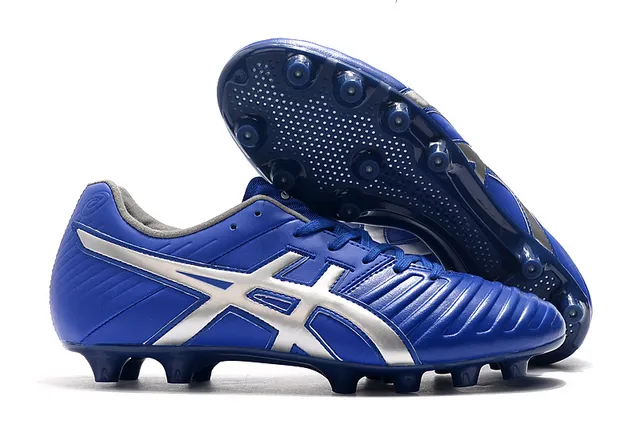 ASICS Blanc Or Chaussures de football à coupe basse supérieure en synthétique superposée de rayures de tigre sur terrain ferme 9