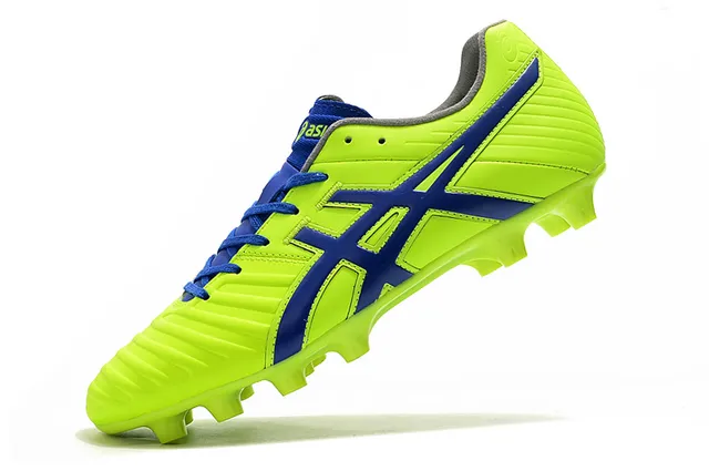 ASICS Blanc Or Chaussures de football à coupe basse supérieure en synthétique superposée de rayures de tigre sur terrain ferme 14