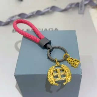 سوار Balenciaga BB ذهب وردي حزام متشابك مزدوجة بي لوريل تشارم