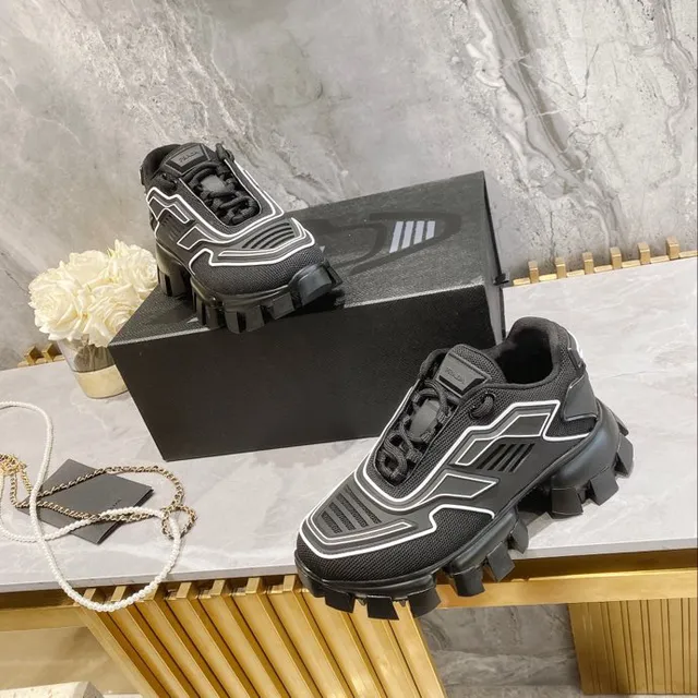 Balenciaga Defender Tênis Chunky Preto Branco Sola Lug Sole Costura Geométrica 7