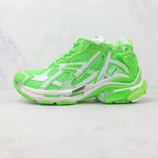 Balenciaga Runner Zapatillas Chunky Malla Verde Neón