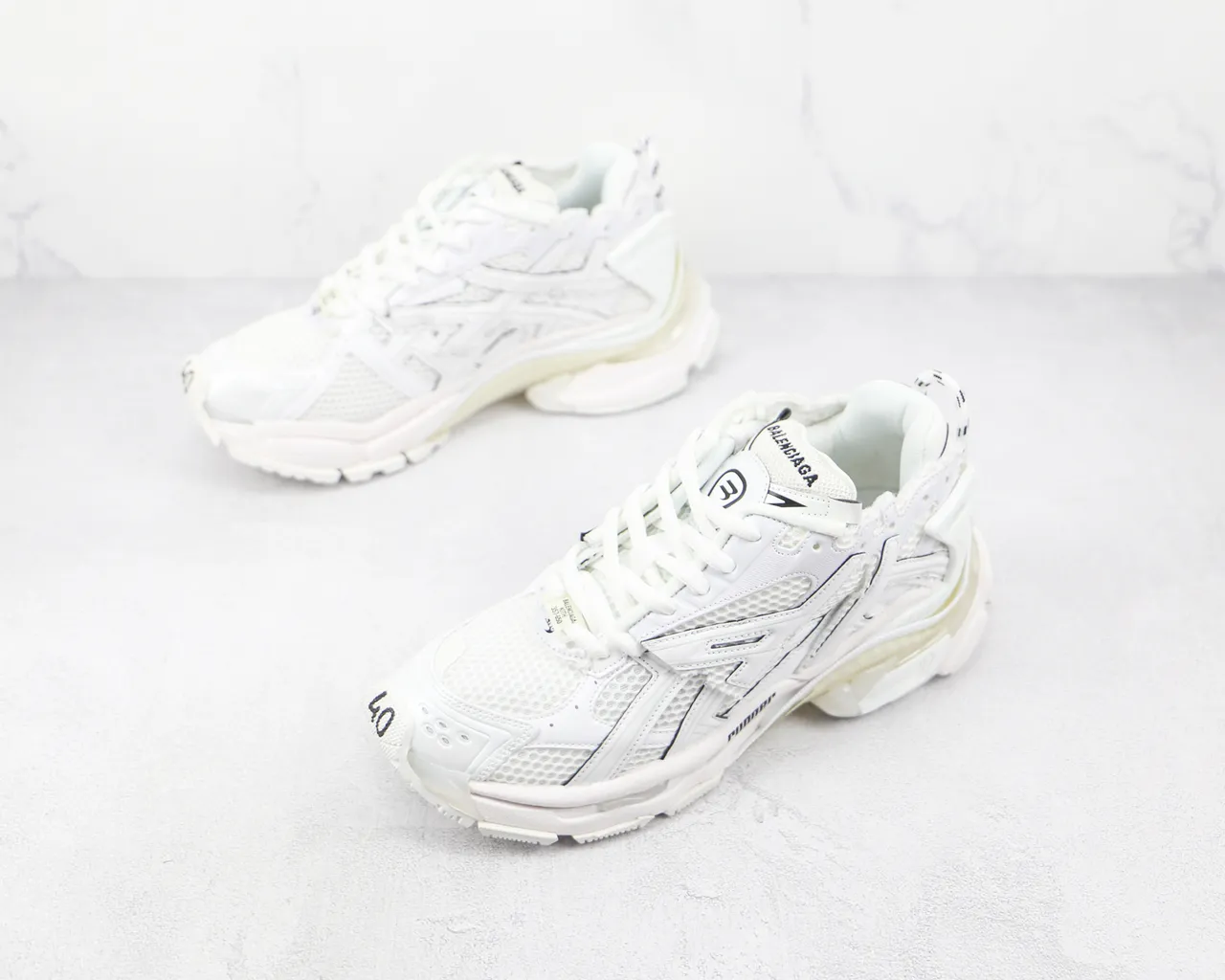 Balenciaga Runner White Chunky Sneakers 4