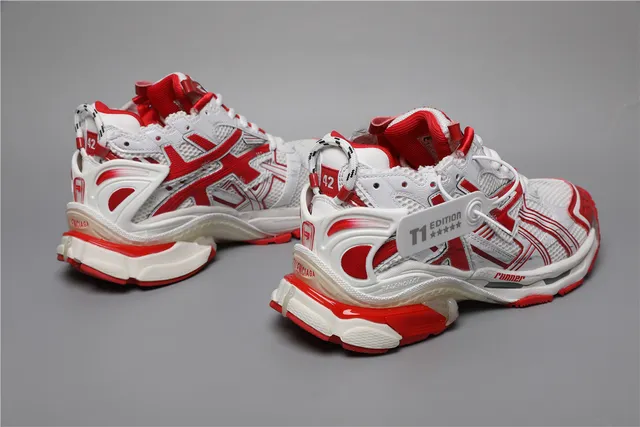 Balenciaga Runner blanc/rouge baskets épaisses 5