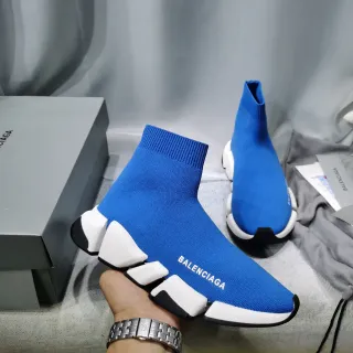 Balenciaga Speed Trainer Blue Sock-Fit Lifestyle Sneakers