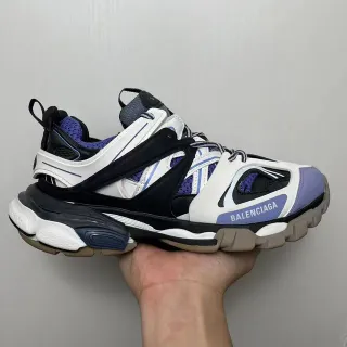 Balenciaga Track Sneaker أبيض أسود بنفسجي سميكة