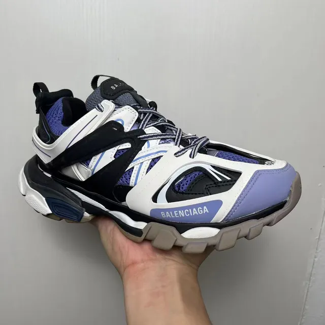 Balenciaga Track Sneaker White Black Purple Chunky Sneakers 3