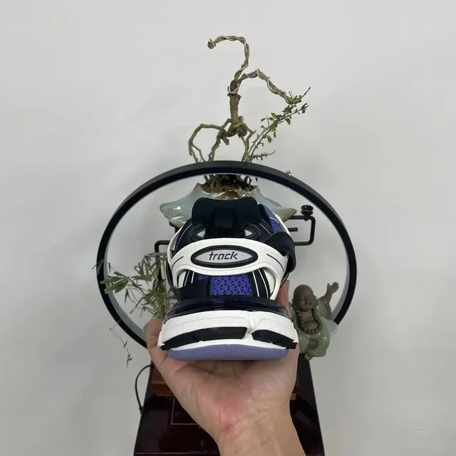 Balenciaga Track Sneaker White Black Purple Chunky Sneakers 5