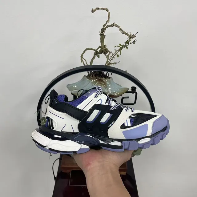 Balenciaga Track Sneaker White Black Purple Chunky Sneakers 8