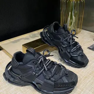 Balenciaga Track Trainer أحذية رياضية سوداء ثقيلة