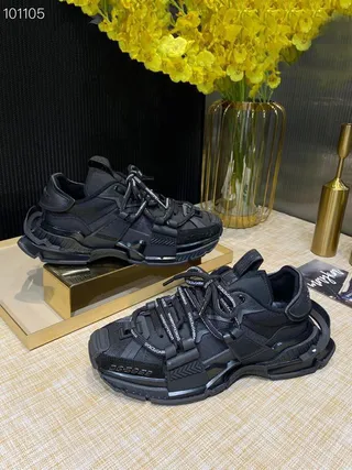 Balenciaga Track Trainer أحذية رياضية سوداء ثقيلة 5
