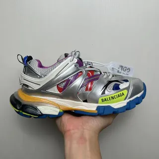 Balenciaga Track Trainer حذاء رياضي متعدد الألوان معدني سميك
