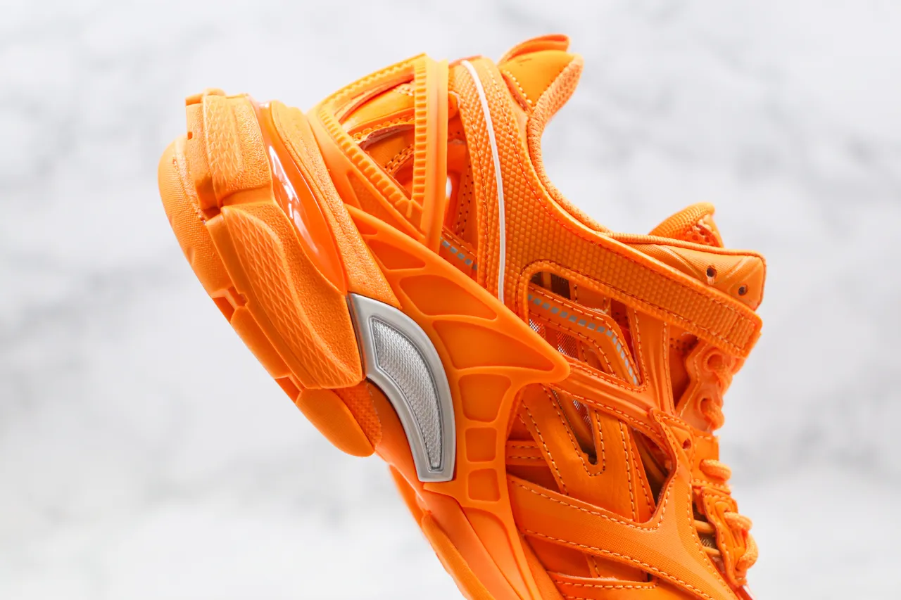 Balenciaga Track Trainer Zapatillas Chunky Naranja 4