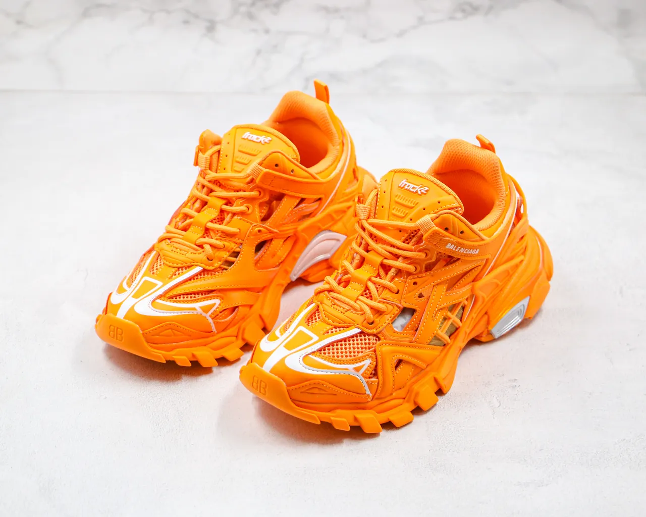 Balenciaga Track Trainer Zapatillas Chunky Naranja 9