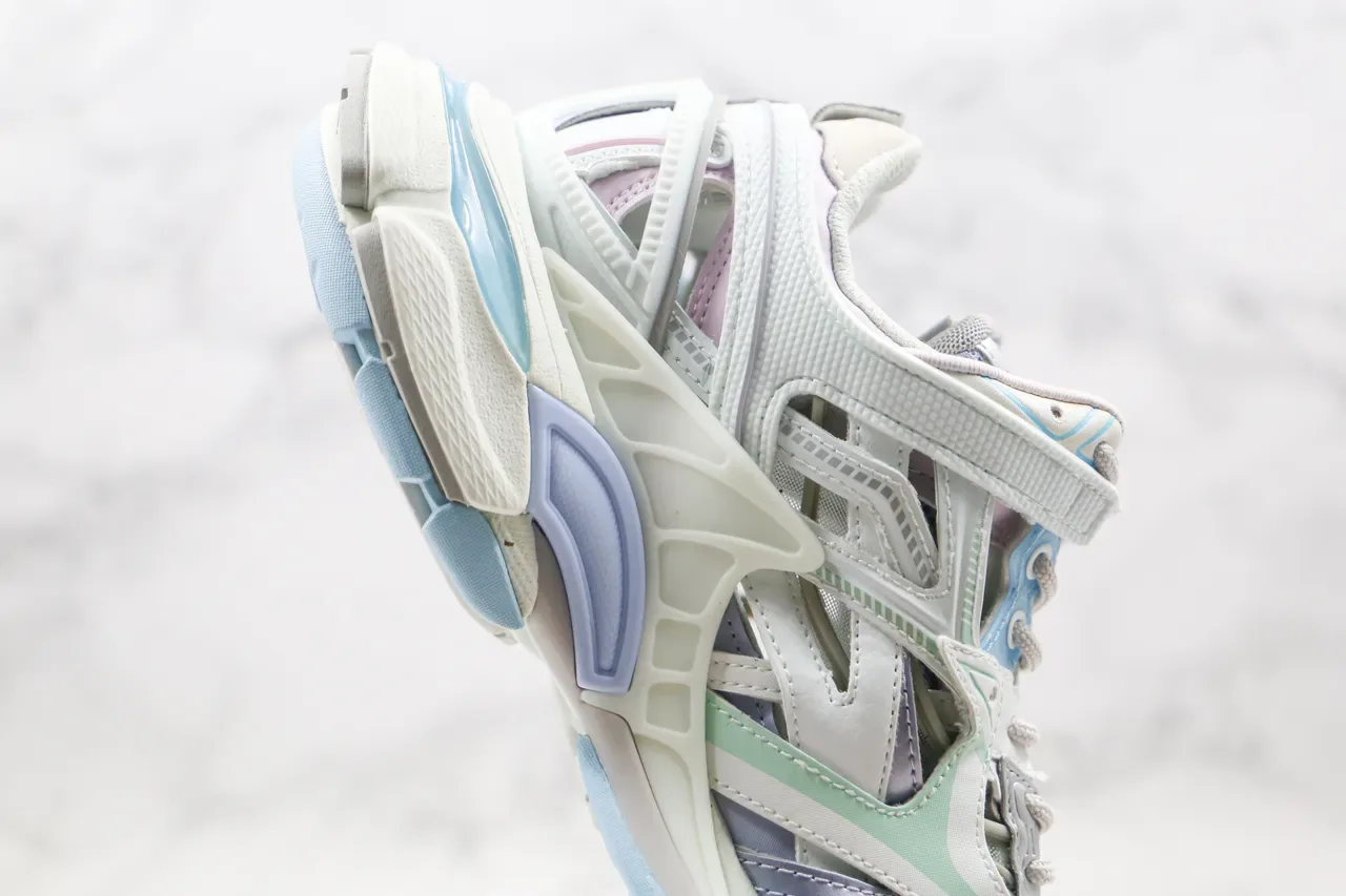 Balenciaga Track Trainer Zapatillas Chunky Multicolor Pastel 4