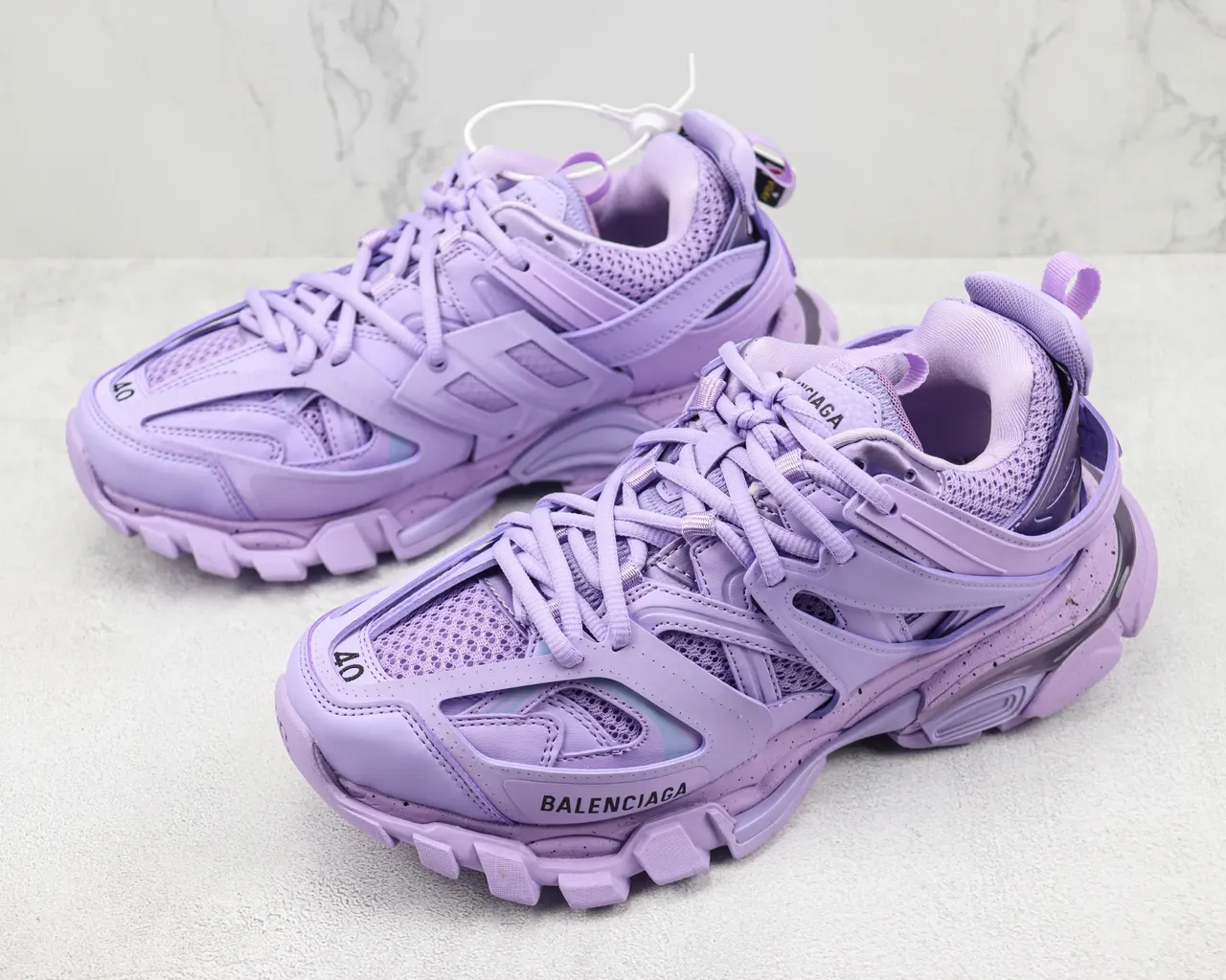 Balenciaga Track Trainer Purple Chunky Sneakers 4