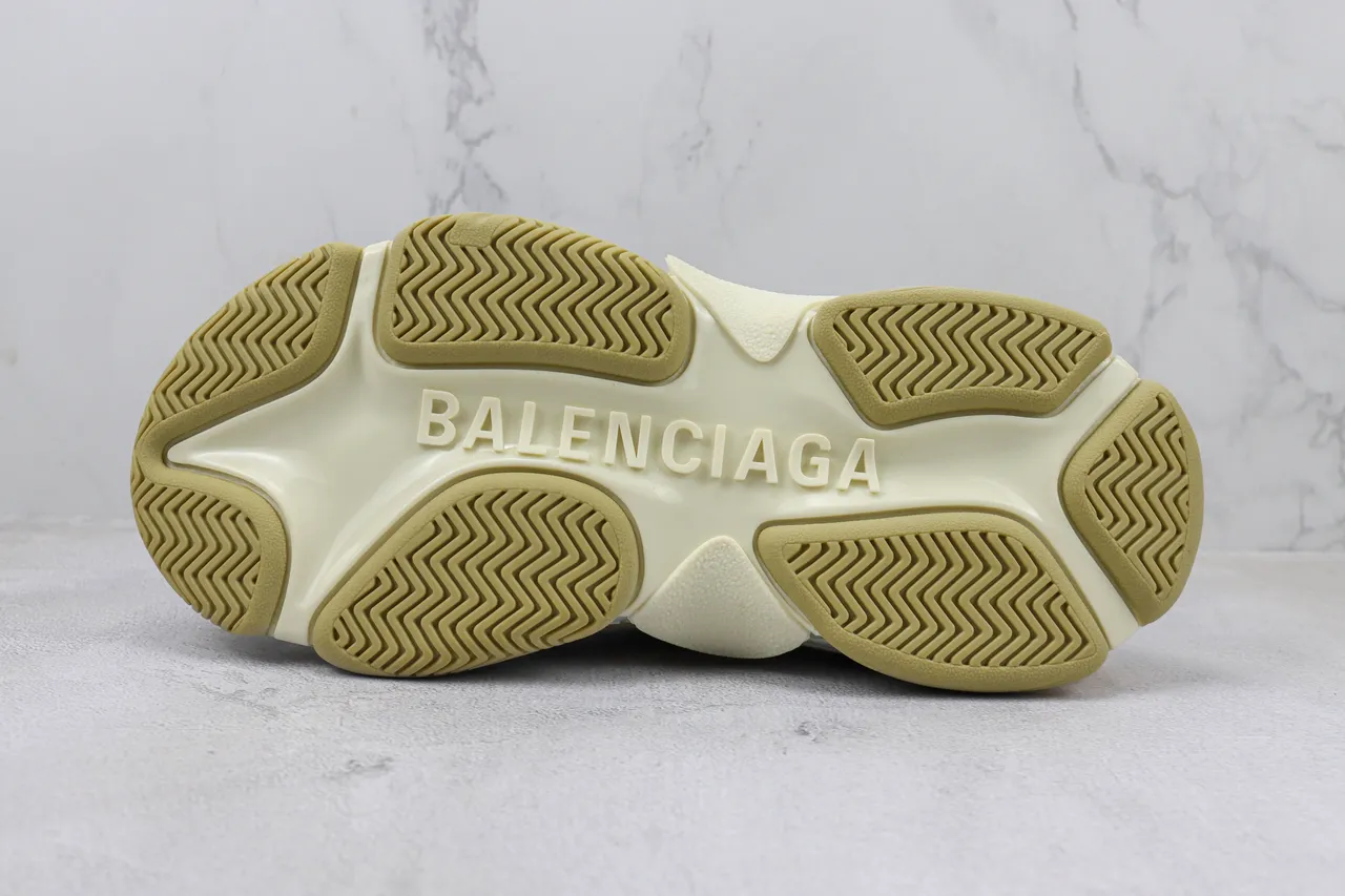 Balenciaga Track Trainer Tênis grossos vermelhos cinza creme 8