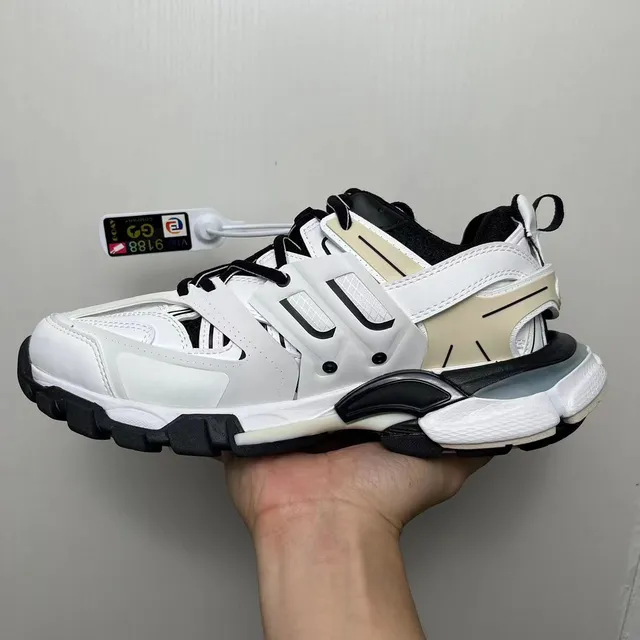 Balenciaga Track Trainer zapatillas chunky blancas negras beige 2